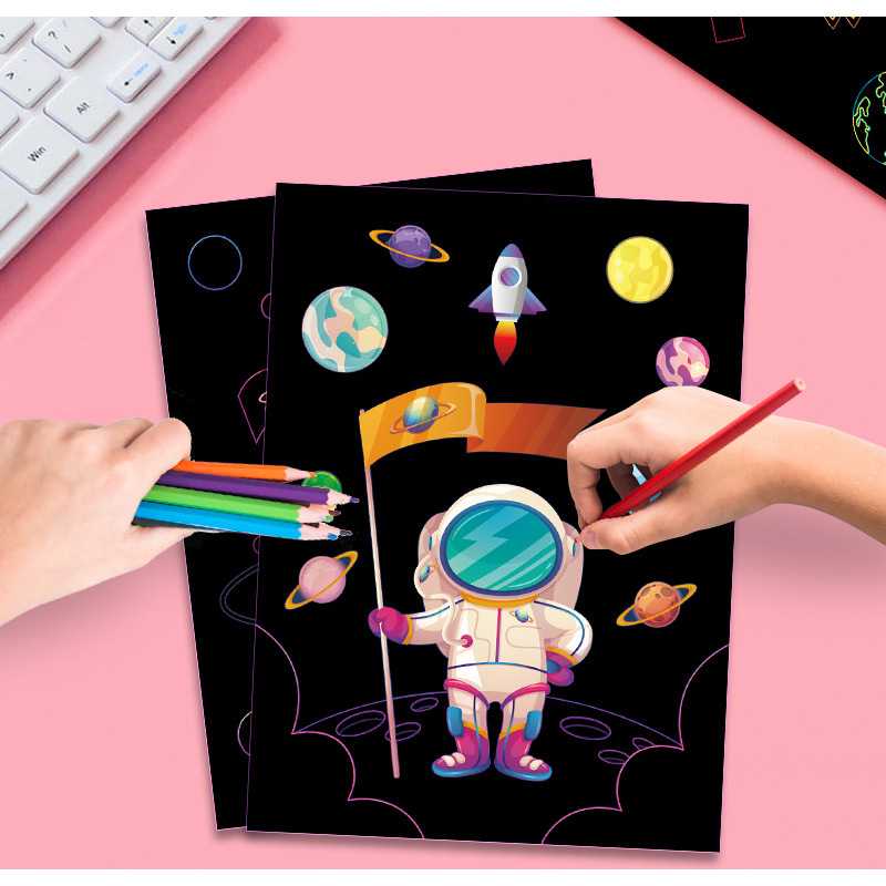 Set 9 planse razuibile Scratch ArtCards Bambinice BN047