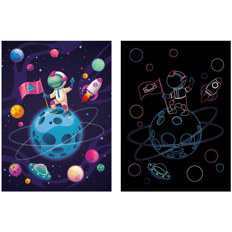 Set 9 planse razuibile Scratch ArtCards Bambinice BN047