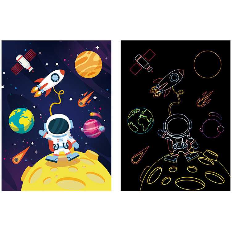 Set 9 planse razuibile Scratch ArtCards Bambinice BN047