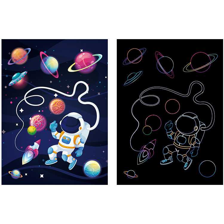 Set 9 planse razuibile Scratch ArtCards Bambinice BN047