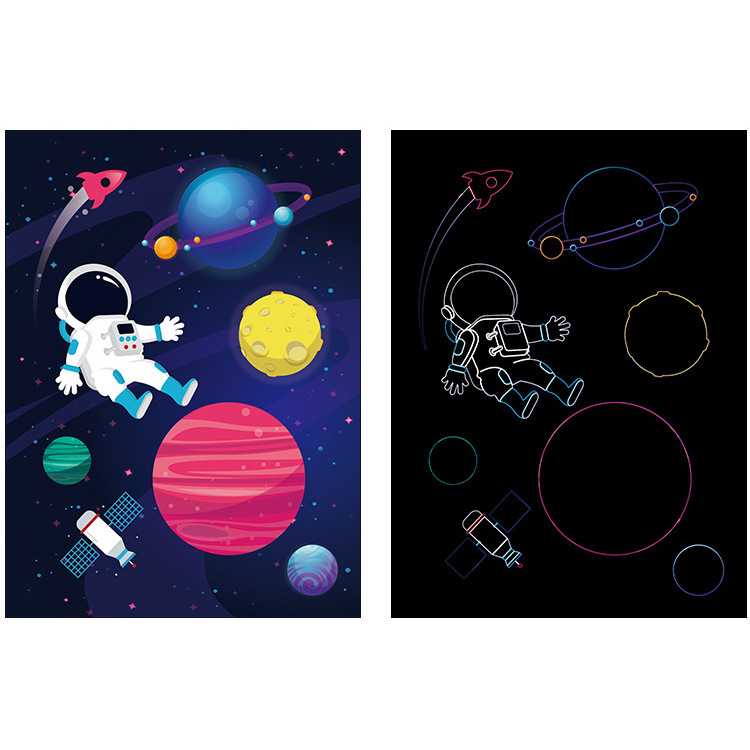 Set 9 planse razuibile Scratch ArtCards Bambinice BN047