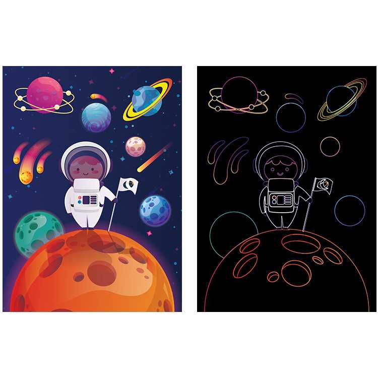 Set 9 planse razuibile Scratch ArtCards Bambinice BN047