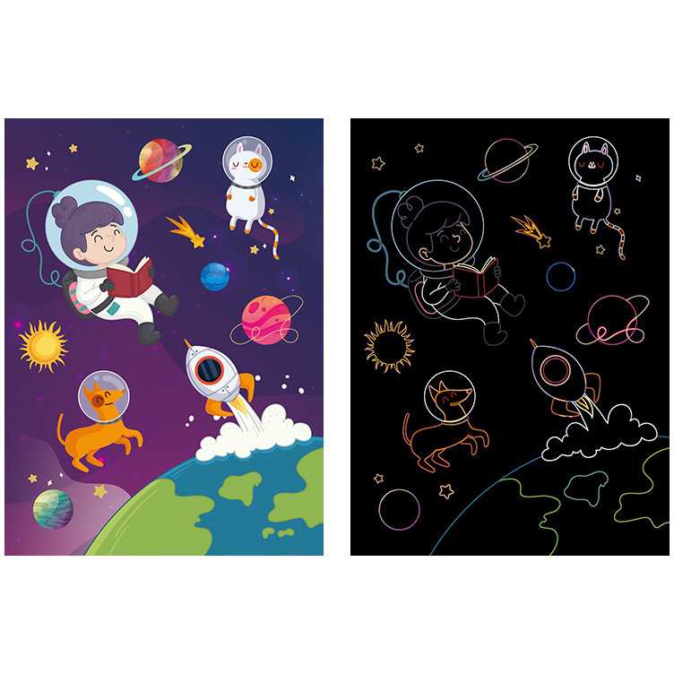 Set 9 planse razuibile Scratch ArtCards Bambinice BN047