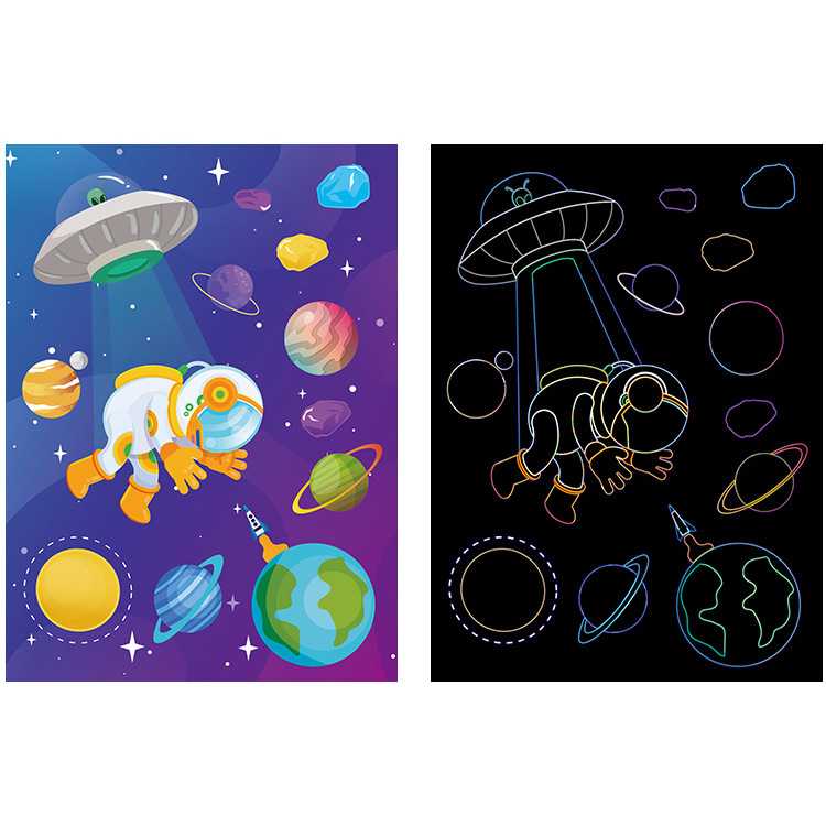 Set 9 planse razuibile Scratch ArtCards Bambinice BN047