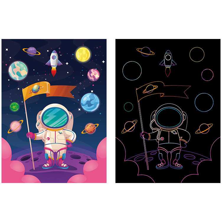 Set 9 planse razuibile Scratch ArtCards Bambinice BN047