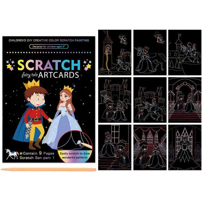 Set 9 planse razuibile Scratch ArtCards Bambinice BN047