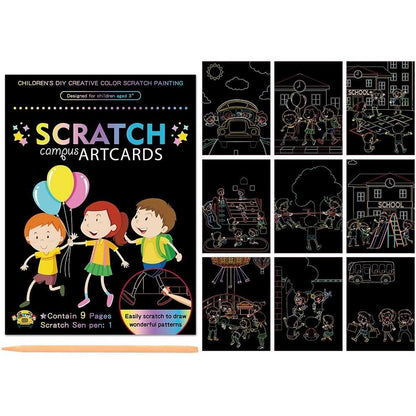 Set 9 planse razuibile Scratch ArtCards Bambinice BN047