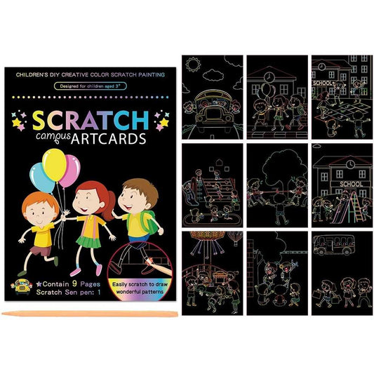 Set 9 planse razuibile Scratch ArtCards Bambinice BN047