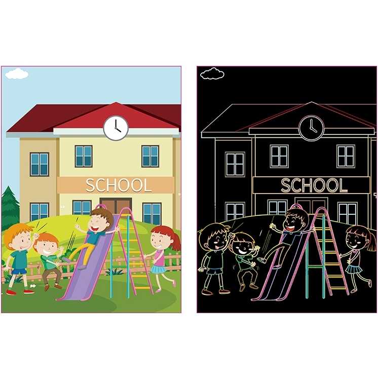 Set 9 planse razuibile Scratch ArtCards Bambinice BN047