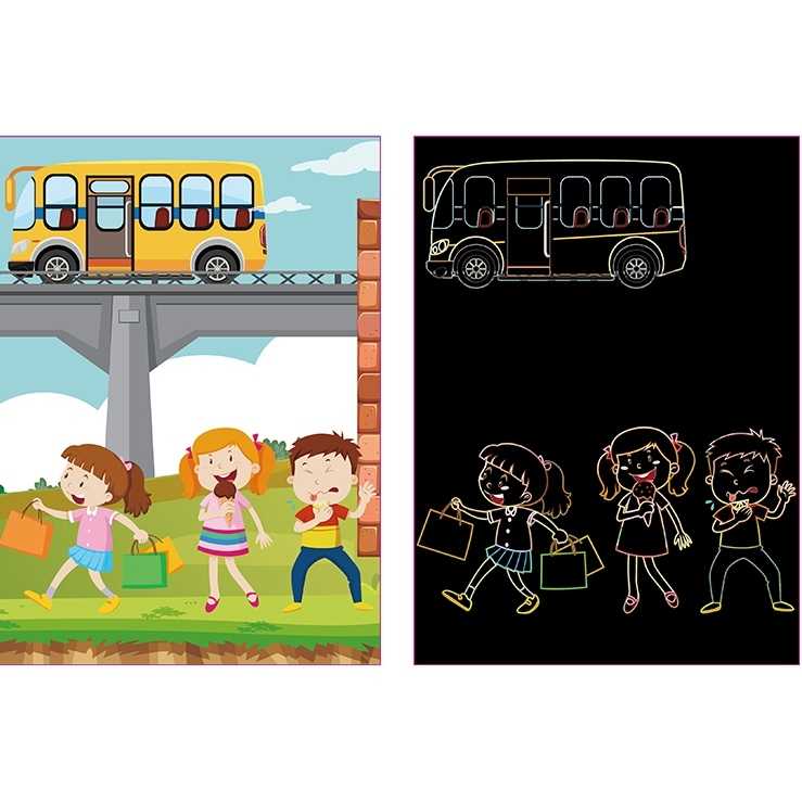 Set 9 planse razuibile Scratch ArtCards Bambinice BN047