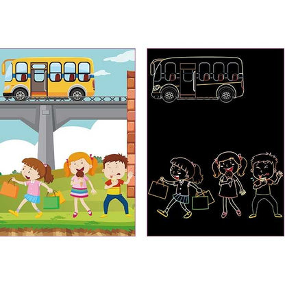 Set 9 planse razuibile Scratch ArtCards Bambinice BN047