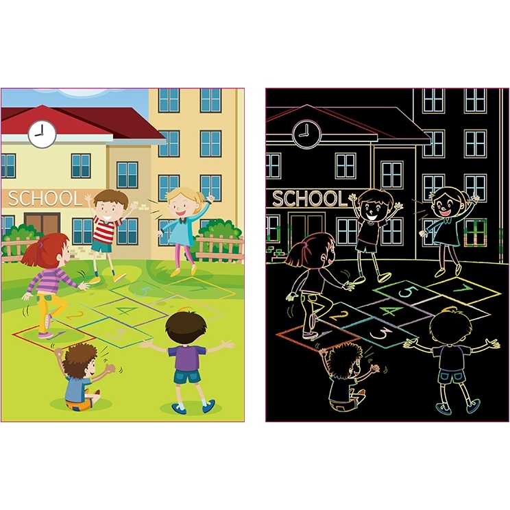 Set 9 planse razuibile Scratch ArtCards Bambinice BN047