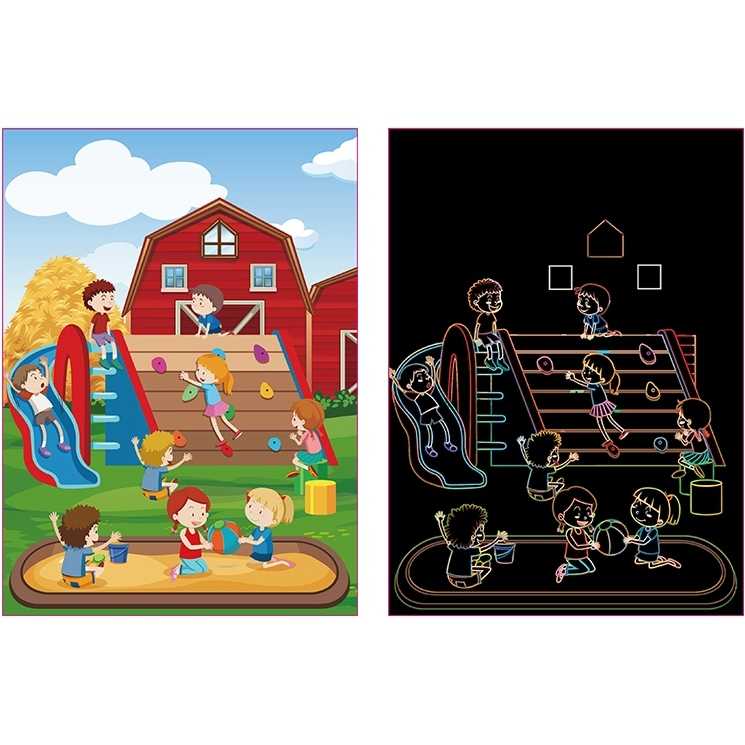 Set 9 planse razuibile Scratch ArtCards Bambinice BN047