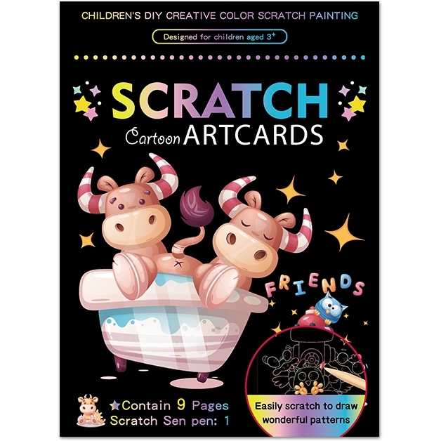 Set 9 planse razuibile Scratch ArtCards Bambinice BN047