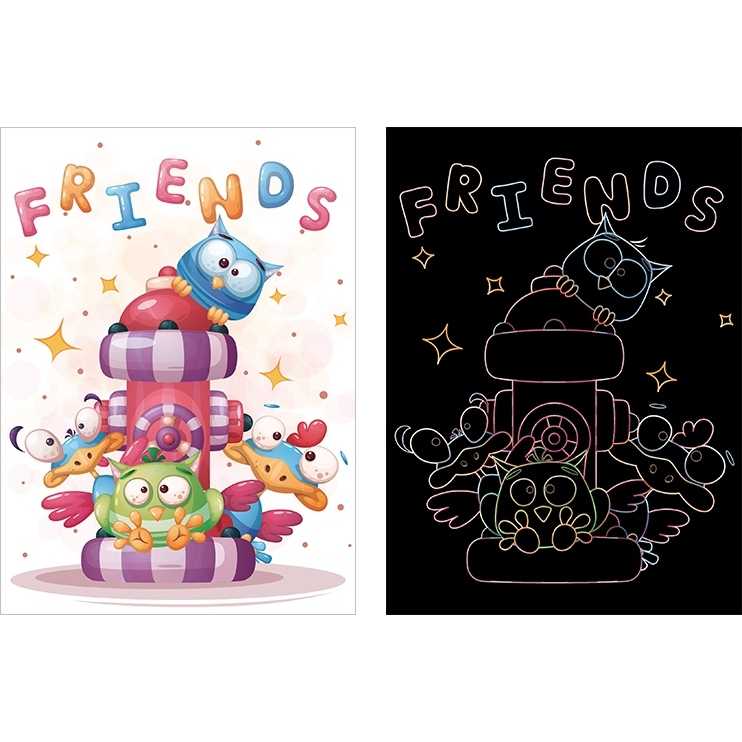 Set 9 planse razuibile Scratch ArtCards Bambinice BN047