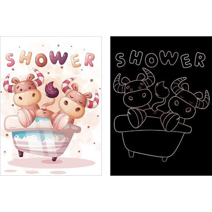 Set 9 planse razuibile Scratch ArtCards Bambinice BN047