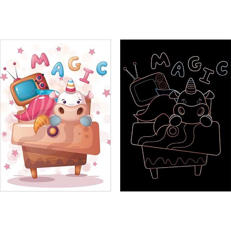 Set 9 planse razuibile Scratch ArtCards Bambinice BN047