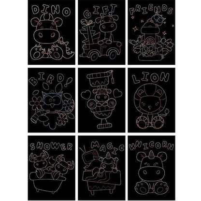 Set 9 planse razuibile Scratch ArtCards Bambinice BN047