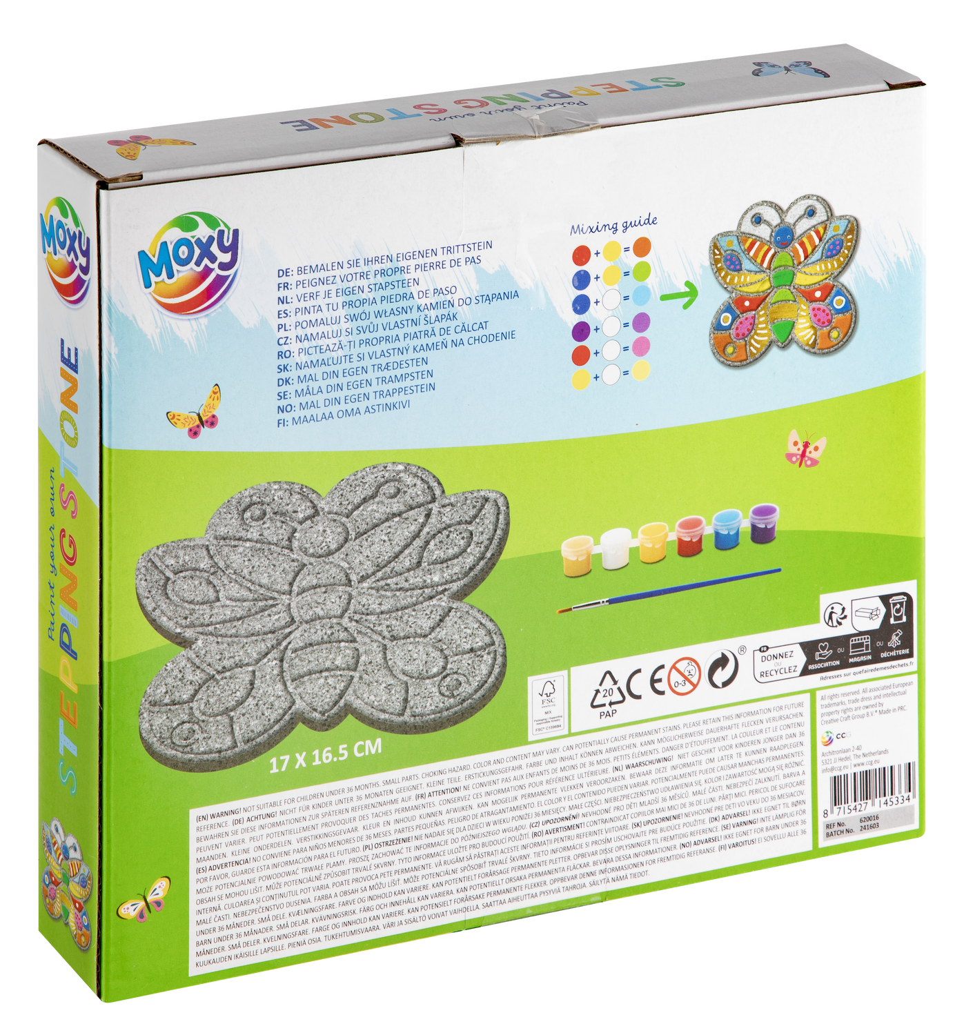 Set pictura pe piatra - Fluturas