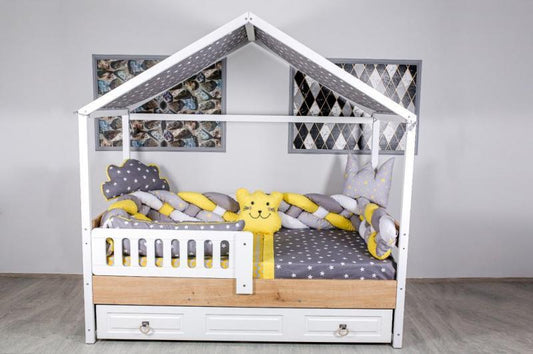 Lenjerie MyKids Montessori 7 Piese PS108 95x195 cm