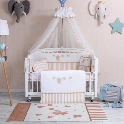 Lenjerie MyKids 10 Piese VP 324 AQUA Bej 120x60 cm