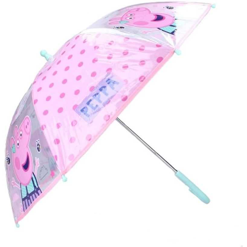 Umbrela copii POE semiautomata Peppa, diametru 74 cm EPLUSM EPMPP5250915