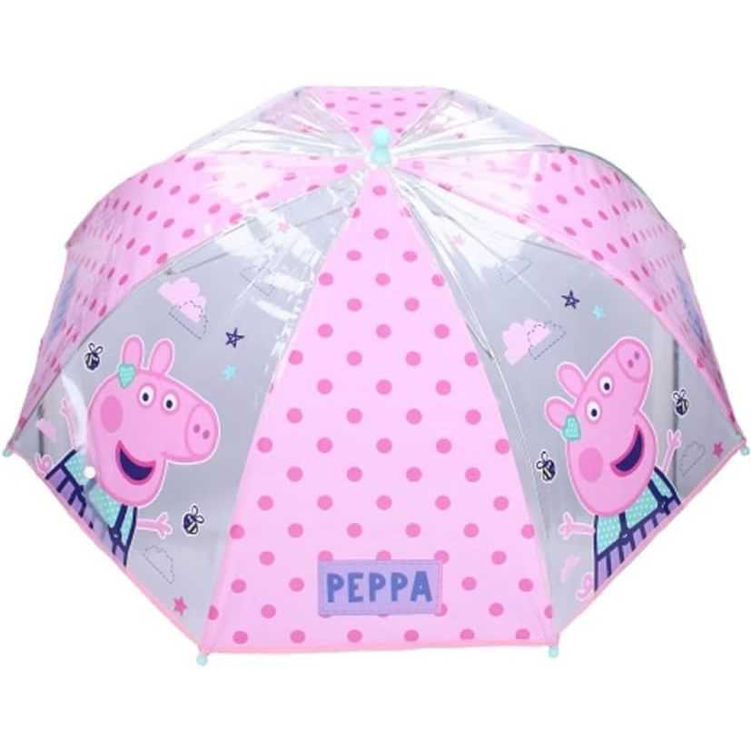 Umbrela copii POE semiautomata Peppa, diametru 74 cm EPLUSM EPMPP5250915