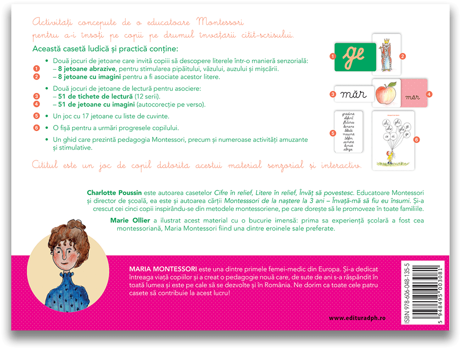 Casetele Montessori - Invat sa citesc cu Montessori
