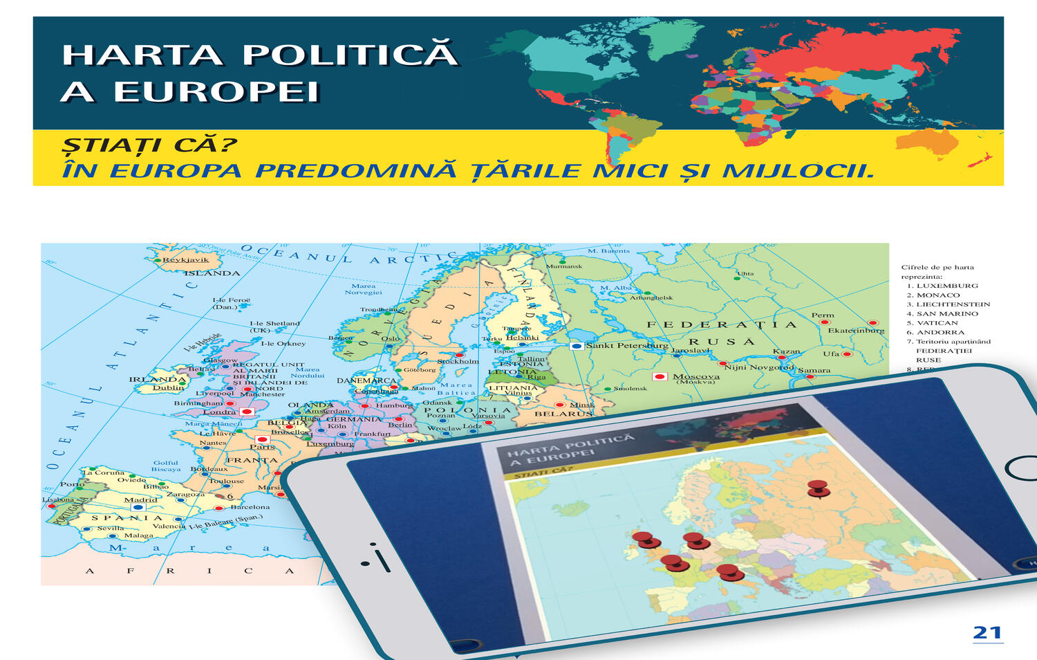Atlas geografic scolar. Cunoasterea Terrei prin realitatea augmentata