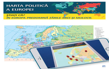 Atlas geografic scolar. Cunoasterea Terrei prin realitatea augmentata