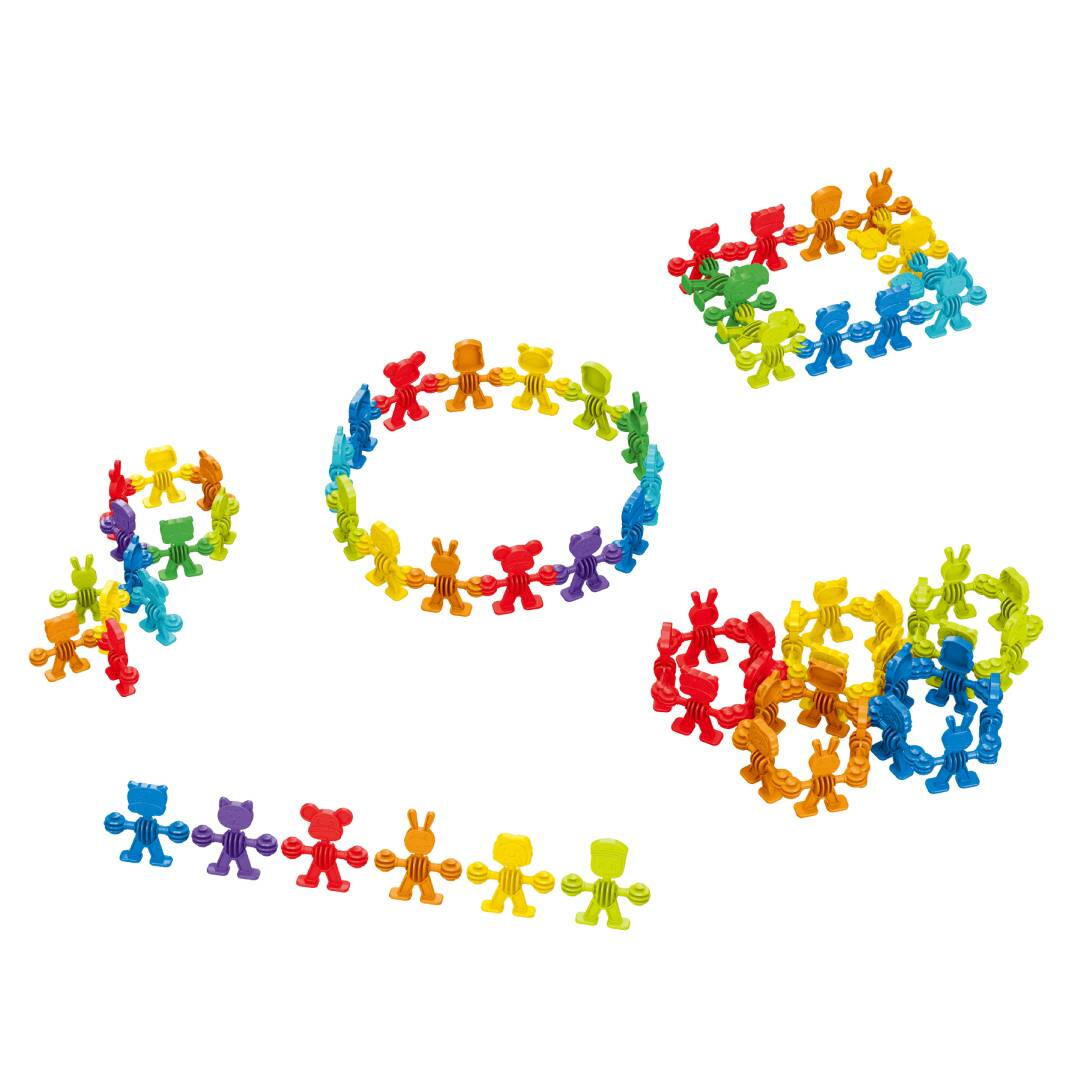 Joc de constructie STEAM - Animalute vesele (32 piese)