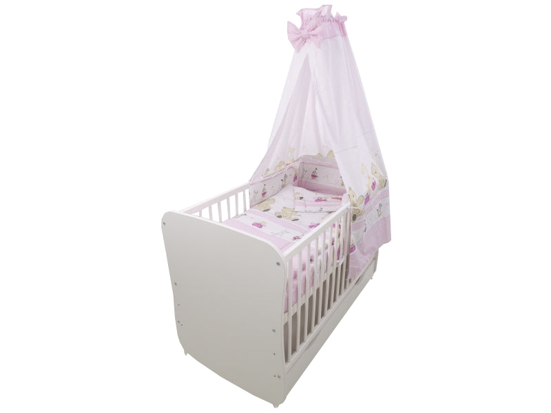 Lenjerie MyKids Teddy Play Pink M2 5 piese 140x70 cm