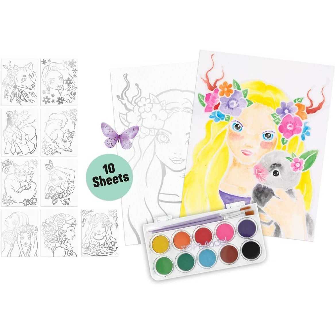 Set creativ pentru pictura cu acuarela Color Me Up Depesche PT11487