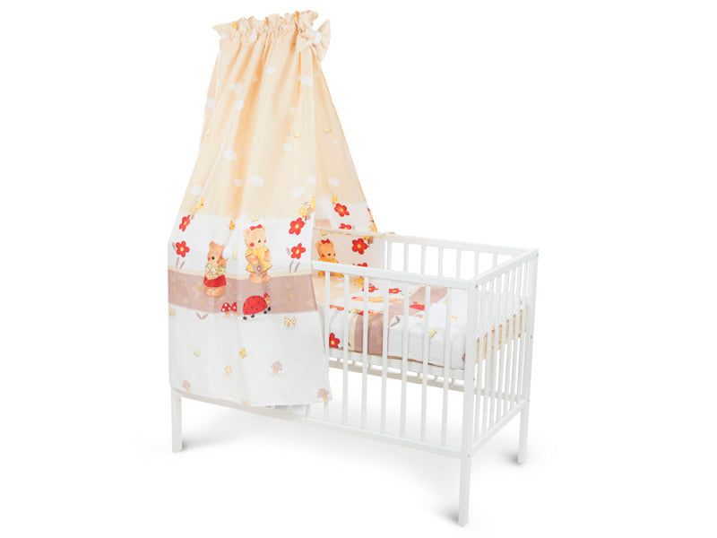 Lenjerie MyKids Teddy Gradina Maro 5 Piese 120x60