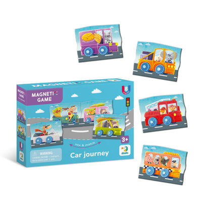 Set magnetic - Calatorie cu masina