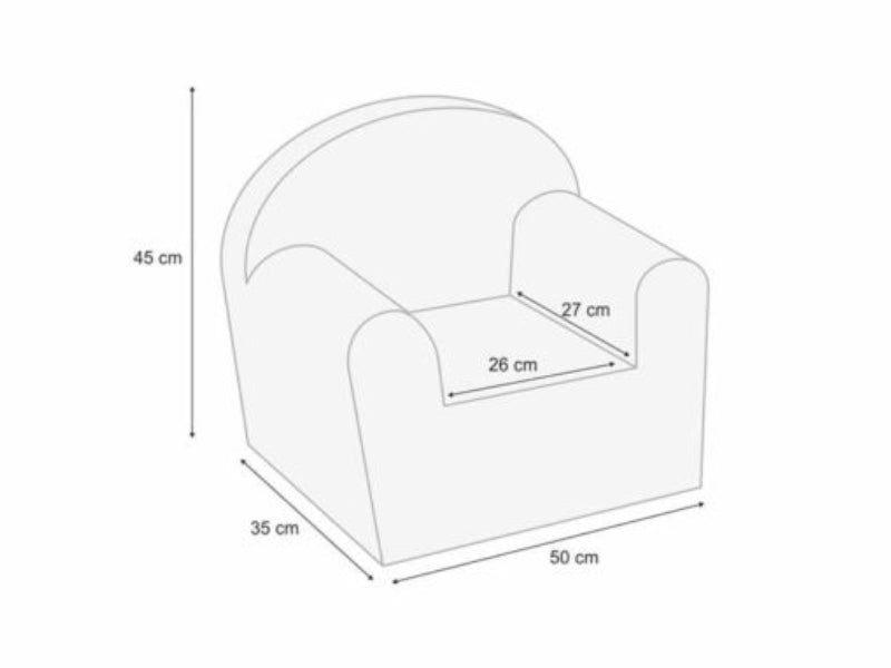 Fotoliu copii Klups Velvet Albastru Marin V105