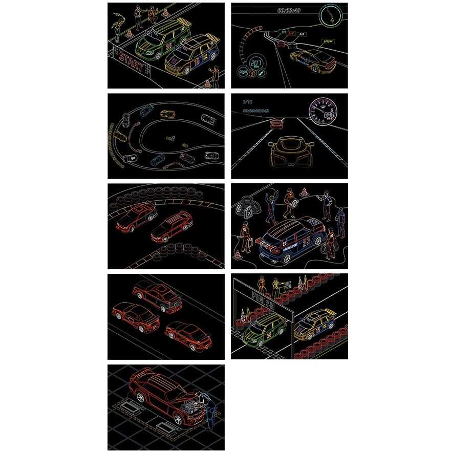 Set 9 planse razuibile Scratch ArtCards 16x12 cm Bambinice BN053