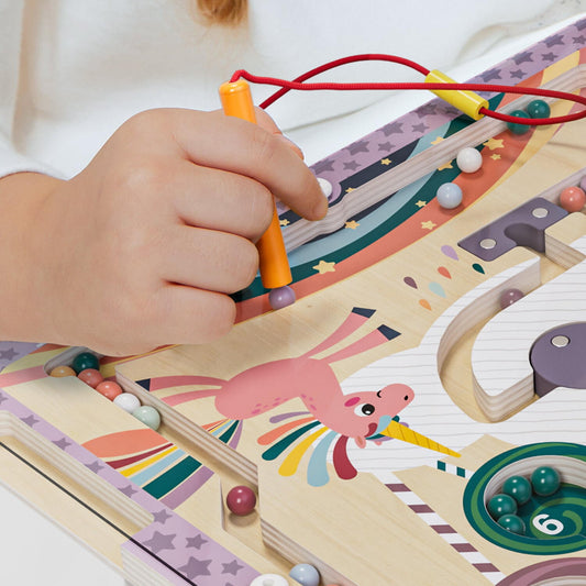 Puzzle labirint - Cursa unicornului fantastic