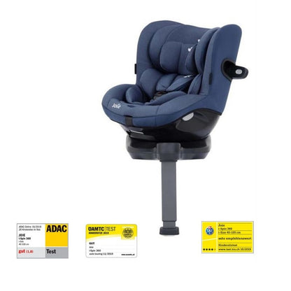 Joie - Scaun auto i-Spin 360° Deep Sea, 40-105 cm, testat ADAC si certificat R129