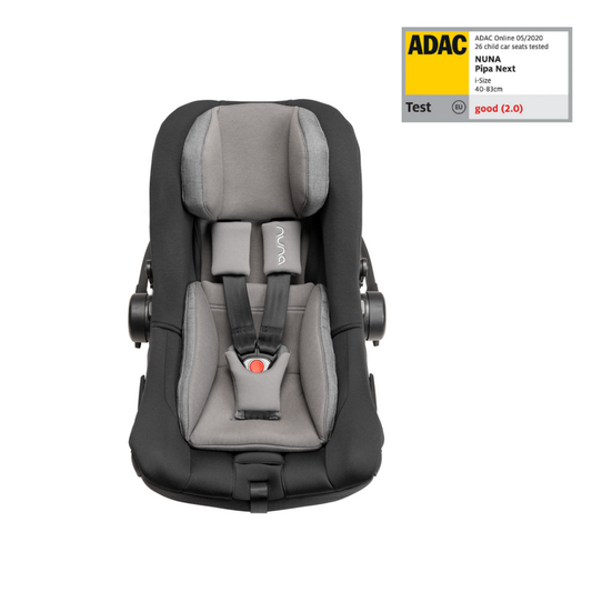 Nuna - Scoica auto i-Size Pipa Next Caviar, nastere - 83 cm, testata ADAC