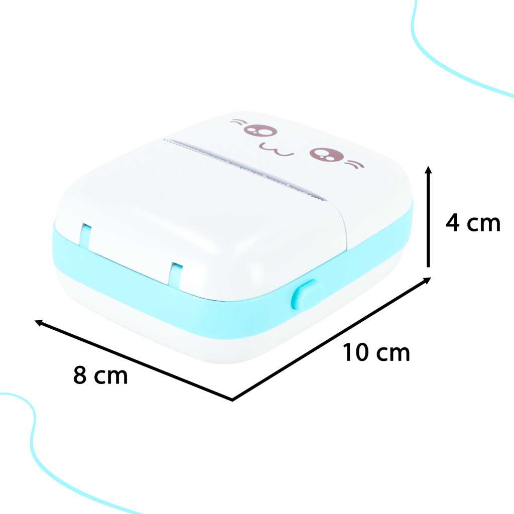 Mini imprimanta termica pentru fotografii si etichete cu cablu USB si rola termica inclusa Ikonka IK4118