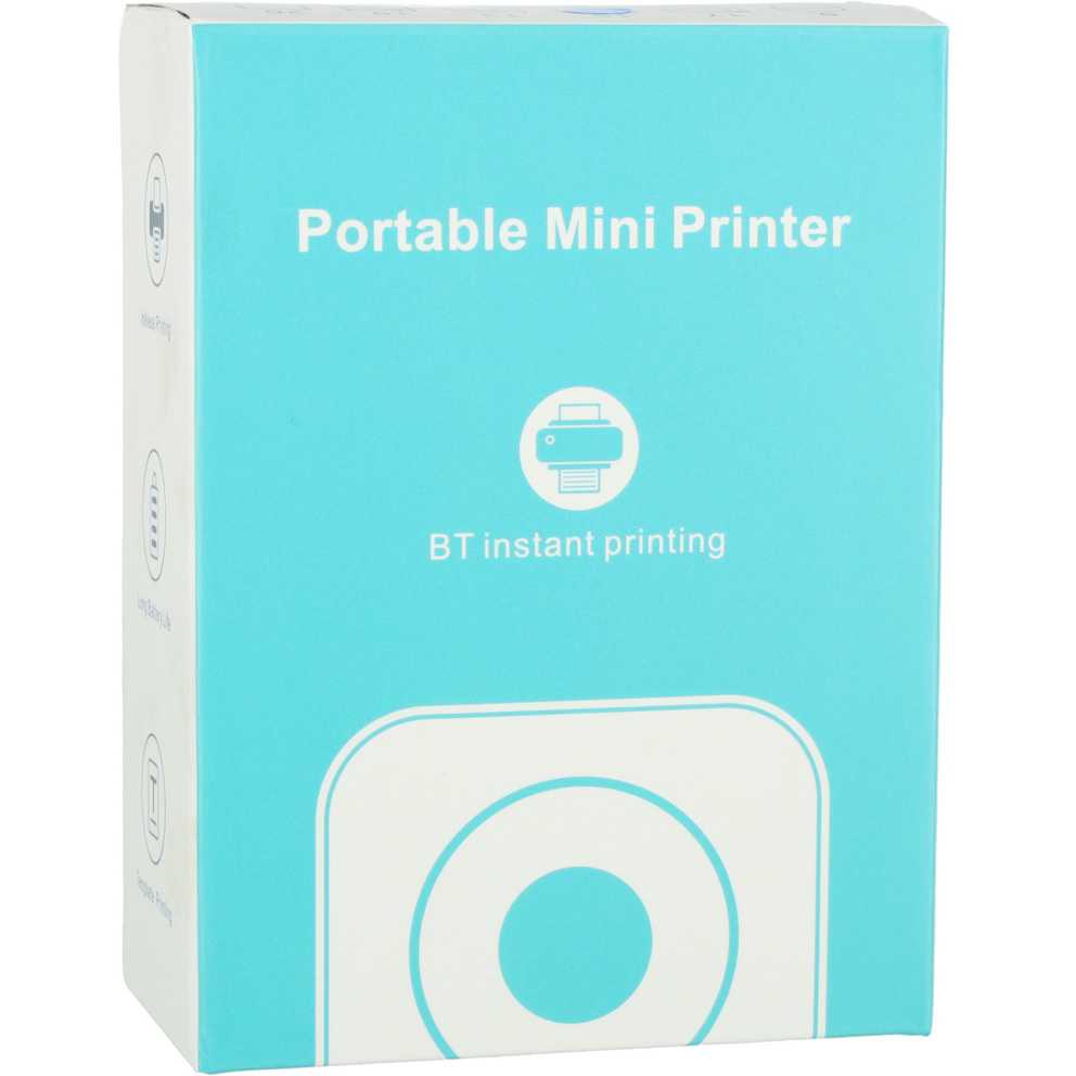 Mini imprimanta termica pentru fotografii si etichete cu cablu USB si rola termica inclusa Ikonka IK4118