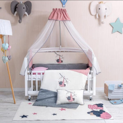 Lenjerie MyKids 10 Piese VP 347 SOFT Pink 120x60 cm
