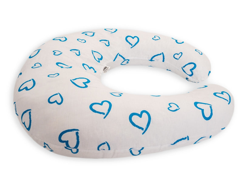 Perna De Alaptare Mica MyKids Inimi-Blue