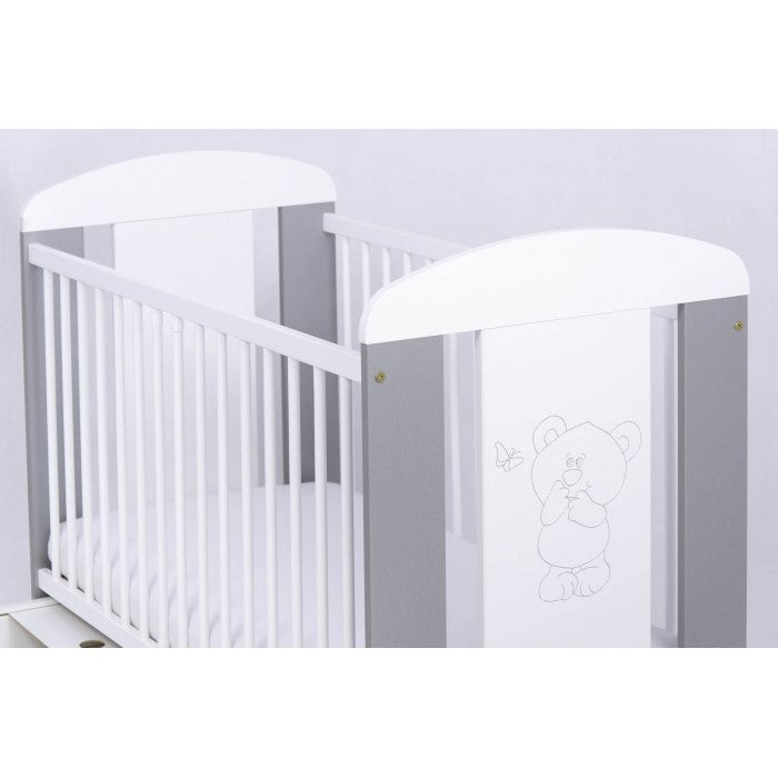 Patut Drewex Bear cu sertar - Silver