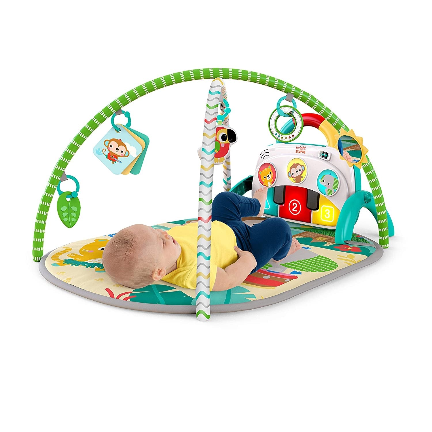 Bright Starts - Salteluta de activitati 4 in 1 Groovin' Kicks Tropical Safari
