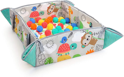 Bright Starts - Salteluta de activitati 5 in 1 Gym & Ball Pit Totally Tropical