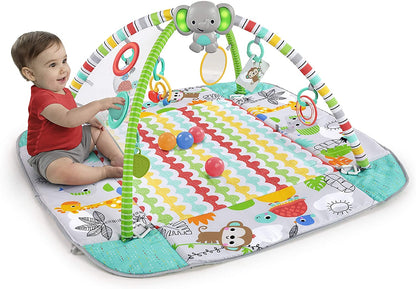 Bright Starts - Salteluta de activitati 5 in 1 Gym & Ball Pit Totally Tropical