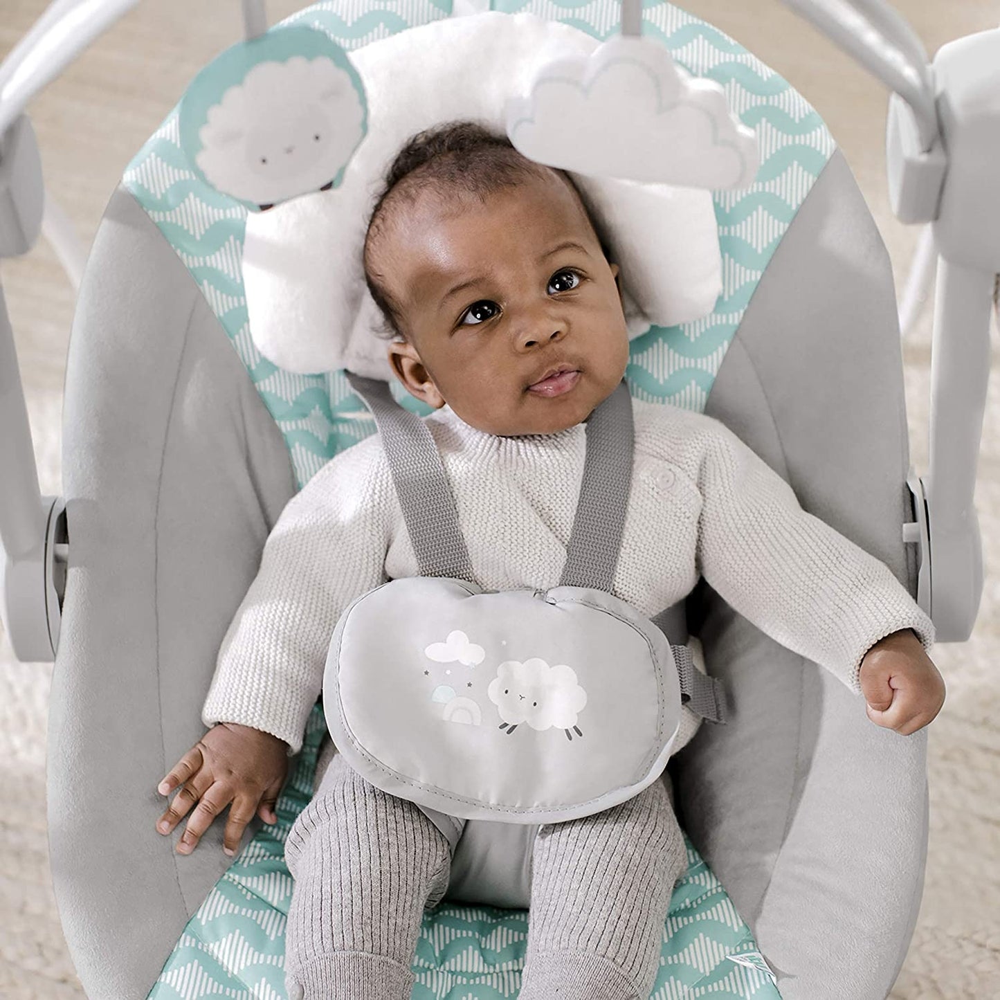 Ingenuity - Leagan portabil Swingity Swing, Goji