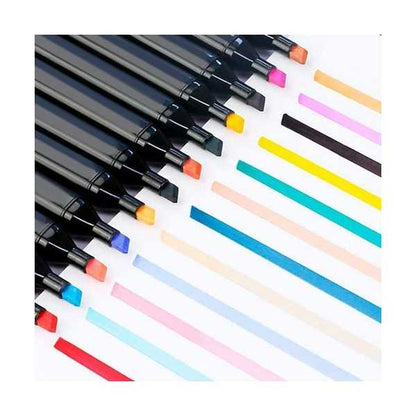 Set 40 Markere Permanente Cu Doua Varfuri Iso Trade MY835